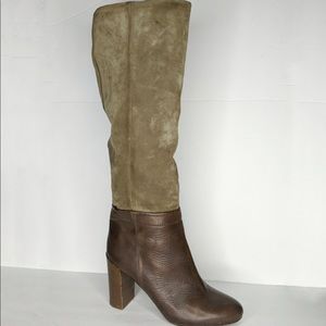 Vince Corrine Suede Leather Knee High Pull On 7.5